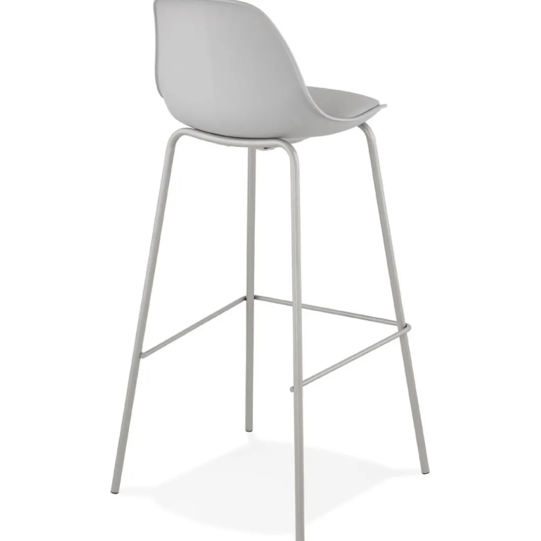 Tabouret de bar 'COOKIE' gris style industriel