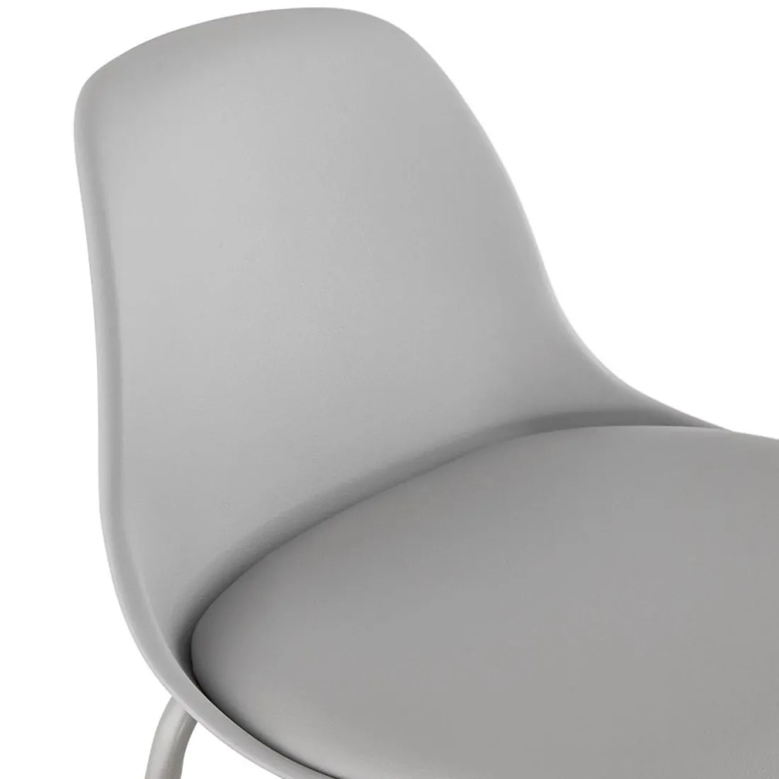 Tabouret de bar 'COOKIE' gris style industriel