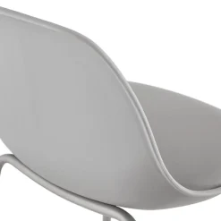 Tabouret de bar 'COOKIE' gris style industriel