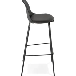 Tabouret de bar 'COOKIE' noir style industriel