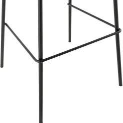 Tabouret de bar 'COOKIE' noir style industriel