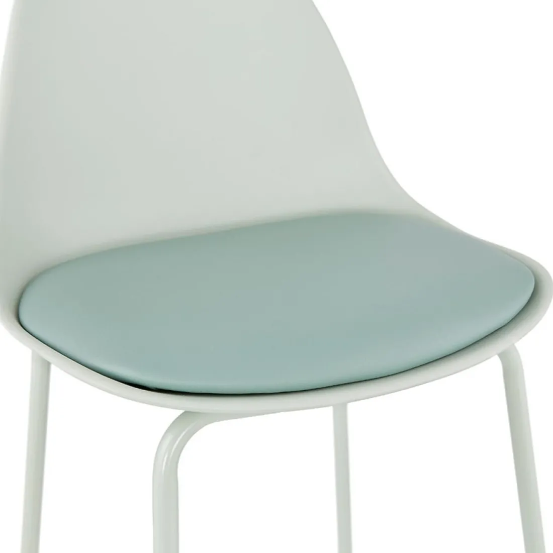 Tabouret de bar 'COOKIE' vert clair style industriel