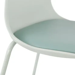 Tabouret de bar 'COOKIE' vert clair style industriel