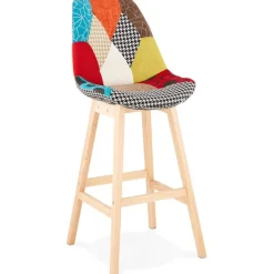 Tabouret de bar 'CUPIDON' style patchwork