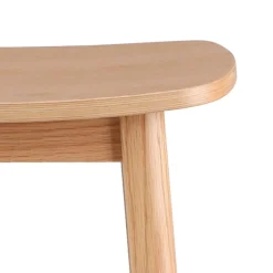 Tabouret de bar design 'DUMAS' en bois finition naturelle
