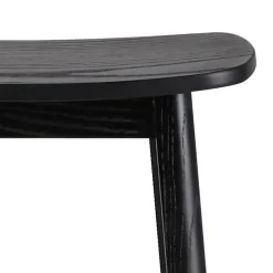 Tabouret de bar design 'DUMAS' en bois noir