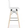 Tabouret de bar design 'MOZAIK' blanc style scandinave