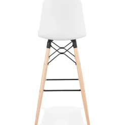 Tabouret de bar design 'MOZAIK' blanc style scandinave