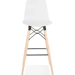Tabouret de bar design 'MOZAIK' blanc style scandinave