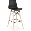 Tabouret de bar design 'MOZAIK' noir style scandinave