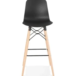 Tabouret de bar design 'MOZAIK' noir style scandinave