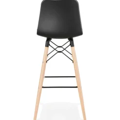 Tabouret de bar design 'MOZAIK' noir style scandinave
