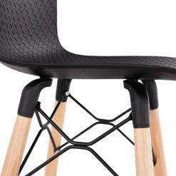 Tabouret de bar design 'MOZAIK' noir style scandinave