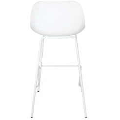 Tabouret de bar 'GRANO' blanc intérieur et extérieur