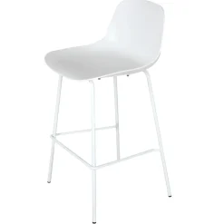 Tabouret de bar 'GRANO' blanc intérieur et extérieur