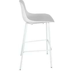 Tabouret de bar 'GRANO' blanc intérieur et extérieur