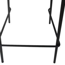 Tabouret de bar 'GRANO' noir intérieur et extérieur