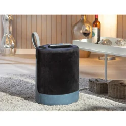 Tabouret en Velours AUSIE noir