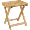 Tabouret pliant en bambou
