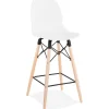 Tabouret snack mi-hauteur 'COSMIK MINI' blanc style scandinave