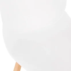 Tabouret snack mi-hauteur 'COSMIK MINI' blanc style scandinave