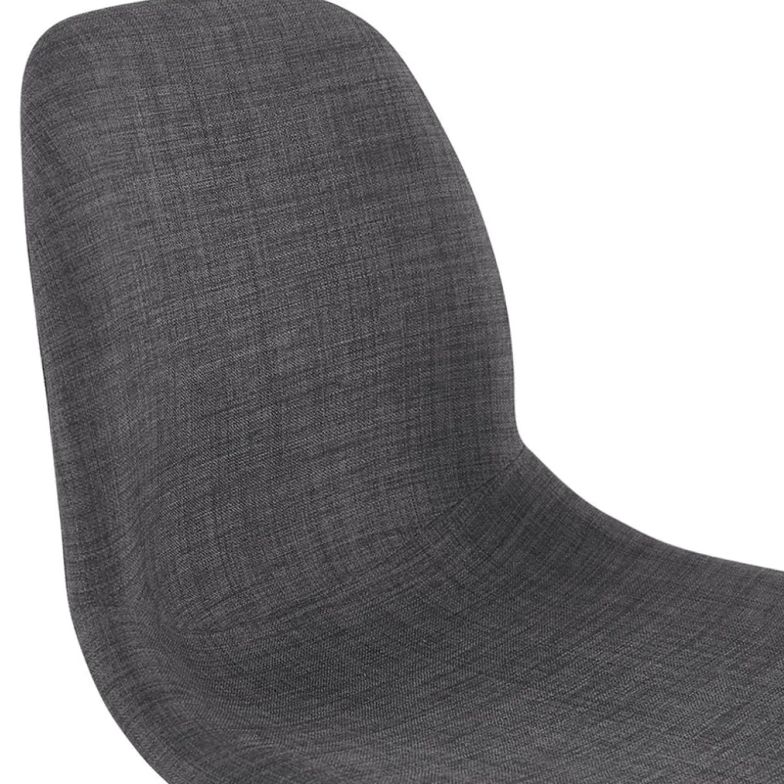 Tabouret snack mi-hauteur 'GALACTIK MINI' en tissu gris style scandinave