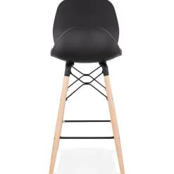 Tabouret snack mi-hauteur 'COSMIK MINI' noir style scandinave