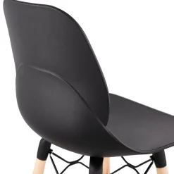Tabouret snack mi-hauteur 'COSMIK MINI' noir style scandinave