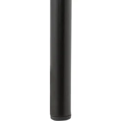 Tabouret snack mi-hauteur 'LEMON MINI' blanc avec pied en métal noir