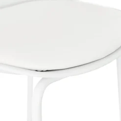 Tabouret snack mi-hauteur 'COOKIE MINI' blanc style industriel