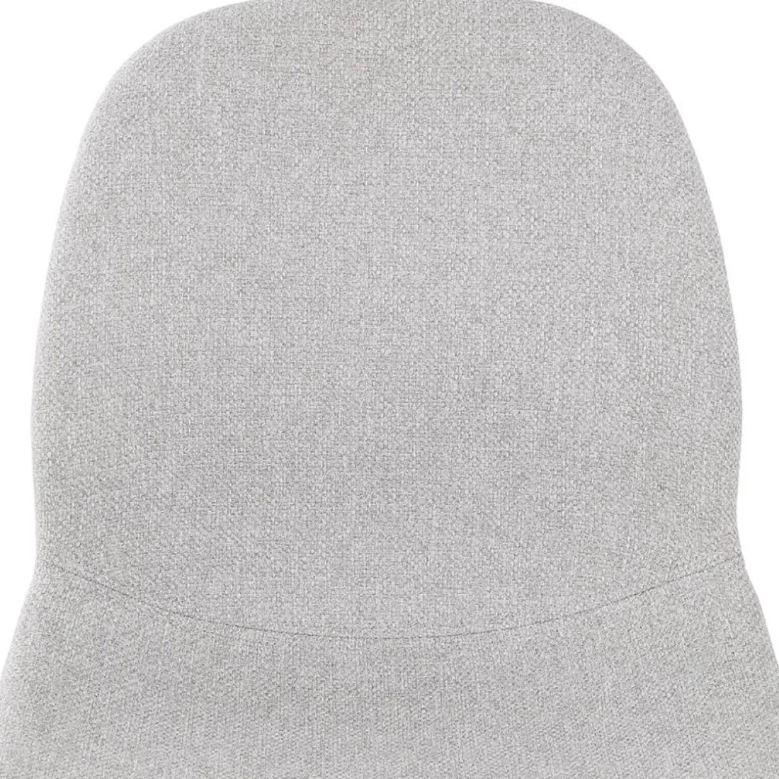 Tabouret snack mi-hauteur 'GALACTIK MINI' en tissu gris clair style scandinave