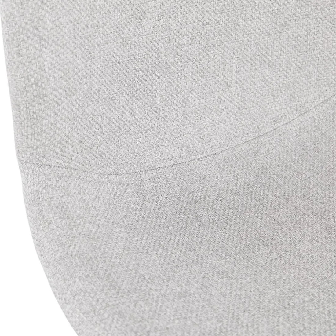 Tabouret snack mi-hauteur 'GALACTIK MINI' en tissu gris clair style scandinave