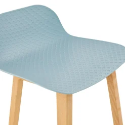 Tabouret snack mi-hauteur 'MAKI MINI' bleu style scandinave