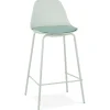 Tabouret snack mi-hauteur 'COOKIE MINI' vert clair style industriel
