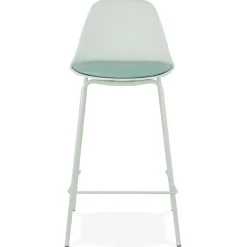 Tabouret snack mi-hauteur 'COOKIE MINI' vert clair style industriel