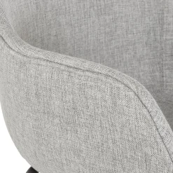 Tabouret snack mi-hauteur 'FORTI MINI' en tissu gris clair