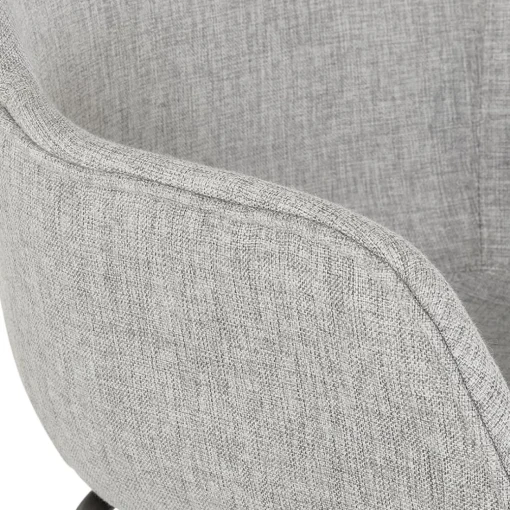 Tabouret snack mi-hauteur 'FORTI MINI' en tissu gris clair