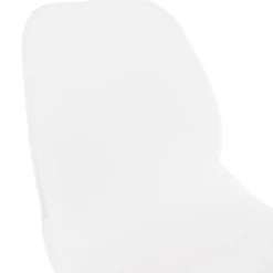 Tabouret snack mi-hauteur 'BERLIN MINI' blanc empilable moderne