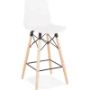 Tabouret snack mi-hauteur 'MOZAIK MINI' blanc style scandinave
