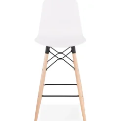 Tabouret snack mi-hauteur 'MOZAIK MINI' blanc style scandinave