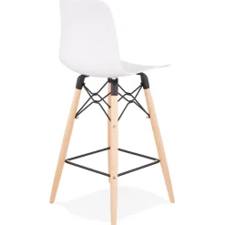 Tabouret snack mi-hauteur 'MOZAIK MINI' blanc style scandinave