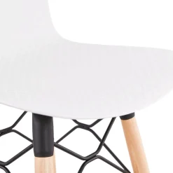 Tabouret snack mi-hauteur 'MOZAIK MINI' blanc style scandinave