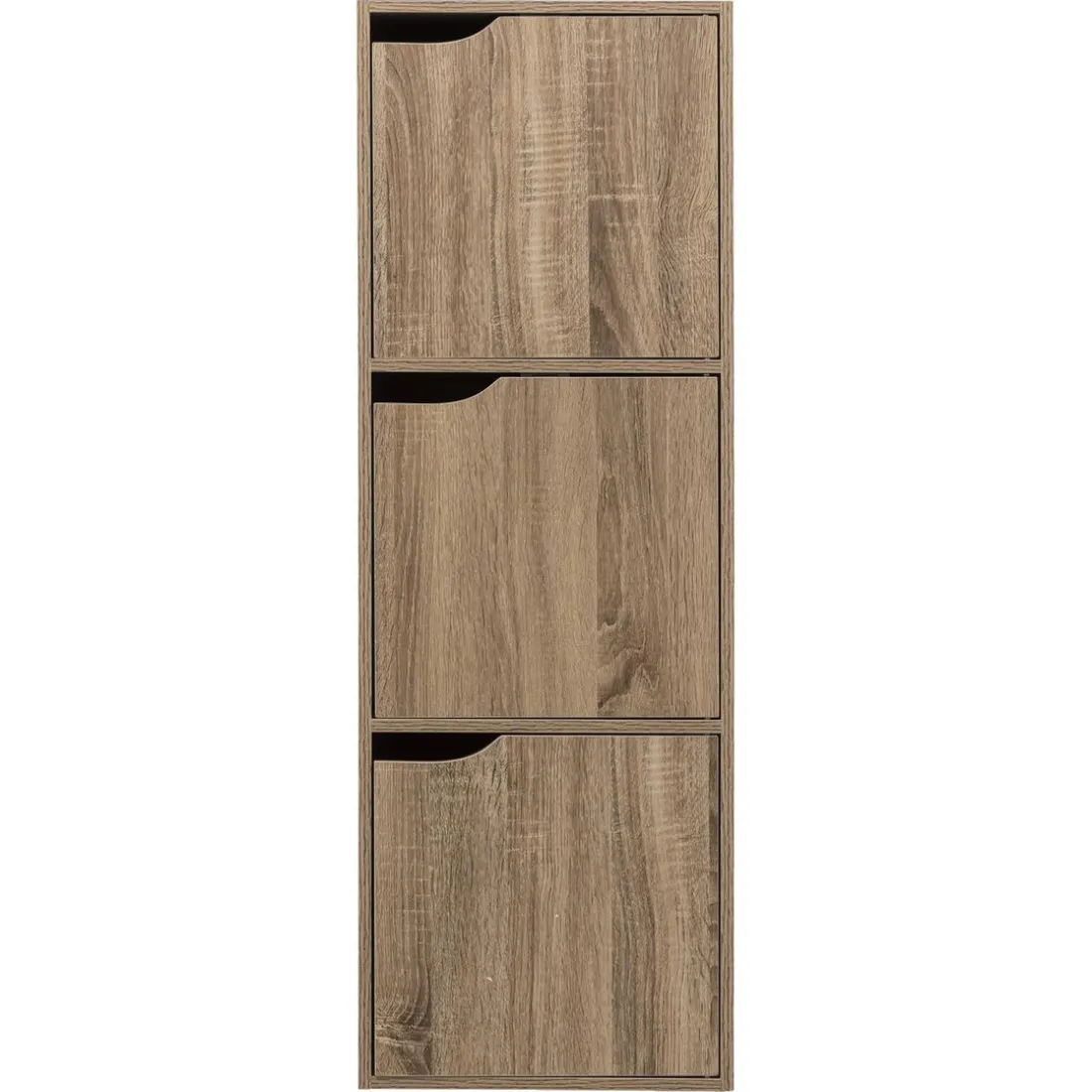 Étagère 3 cases avec portes