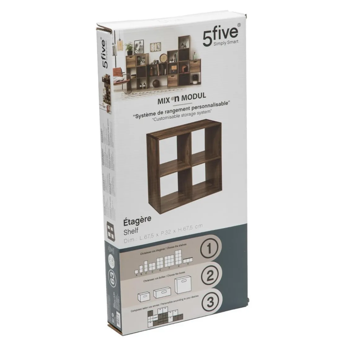 Étagère 4 cases indus