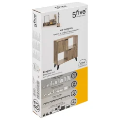 Étagère 4 cases porte