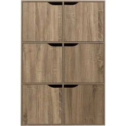 Étagère 6 cases porte