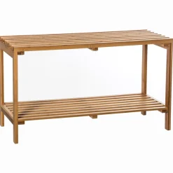 Étagère 2 niveaux bambou