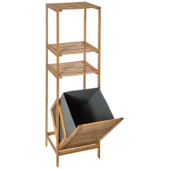 Étagère 2 Niveaux et Panier à Linge
