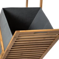 Étagère 2 Niveaux et Panier à Linge