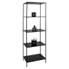 Étagère 4 étages 170 cm Noir PERKAR